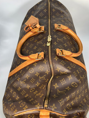 Vintage Louis Vuitton Keepall 60 Monogram Bandolier Bag VI1915 011923
