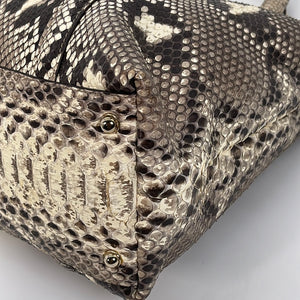 Preloved Gucci Britt Large Tote Python Shoulder Bag 162094213317 030523 - $400 OFF LIVE SALE