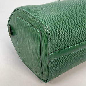 Vintage Louis Vuitton Speedy 25 Green Epi Leather Bag VI0964 020123