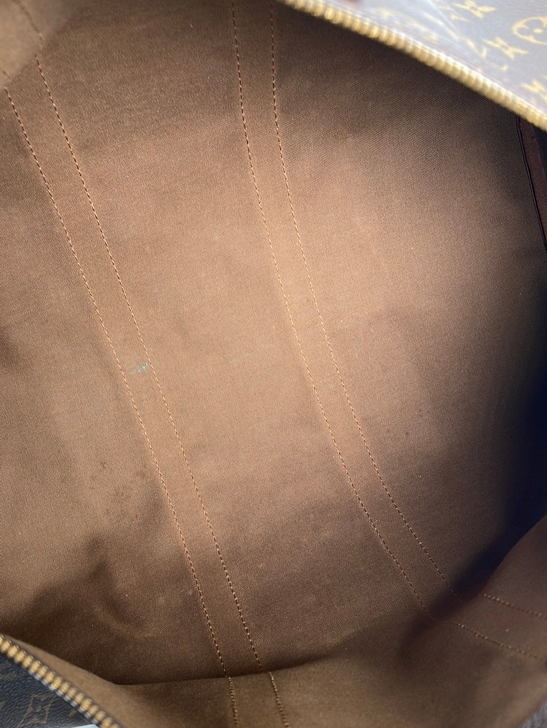 Louis Vuitton // Brown Monogram Macassar Keepall Bandoulière 45 Duffle Bag  – VSP Consignment