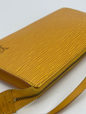 Louis Vuitton Epi Pochette Accessoires in Yellow