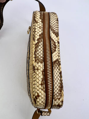 Preloved Gucci Ophidia Raffia with Snakeskin Mini Shoulder Bag 574493 493075 120622