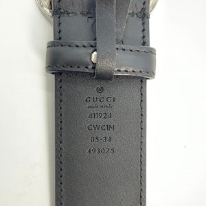 Preloved Gucci Black GG Interlocking Belt 411924 020823
