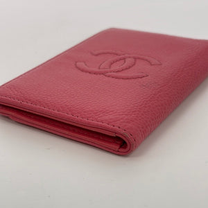 PRELOVED Chanel Pink Caviar Leather Bifold Card Holder 22261958 121522