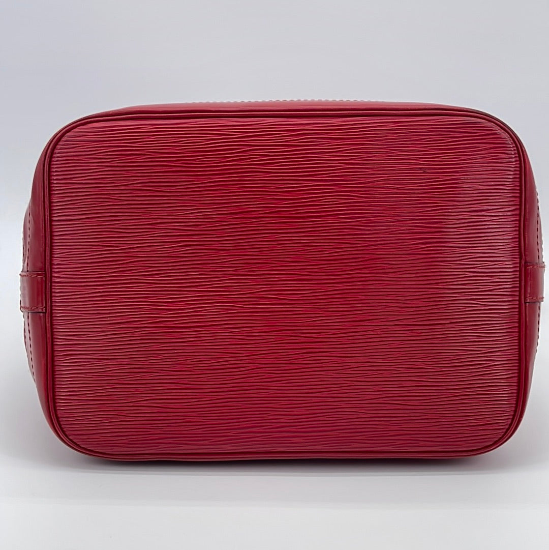 Vintage Louis Vuitton Petite Noe Red Epi Shoulder Bag 2GCW7WR 040523 - $100 OFF