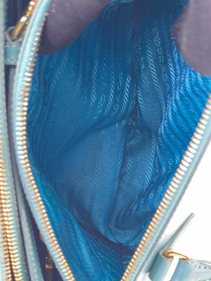 PRELOVED PRADA Blue Saffiano Leather Galleria Tote Small 117 041823 –  KimmieBBags LLC