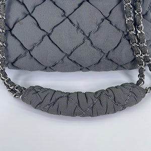 Preloved Chanel CC Gray Blue Nylon Bubble Chain Bag E2300399 030823