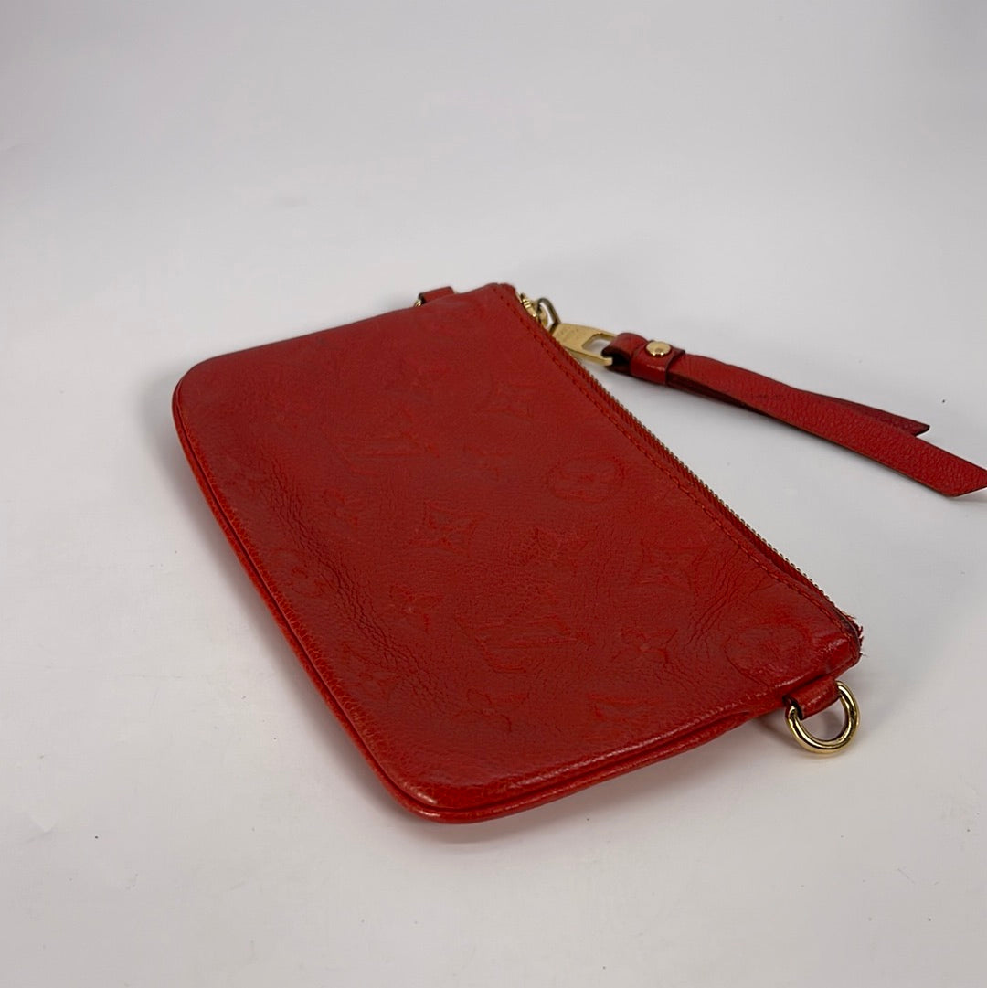PRELOVED LOUIS VUITTON Monogram Red Empreinte Leather Citadine PM Bag VI4131 012323
