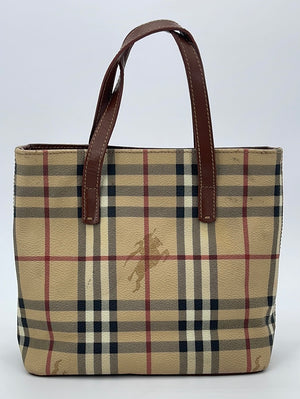 Burberry House Check Canvas Small Tote T0402 040223