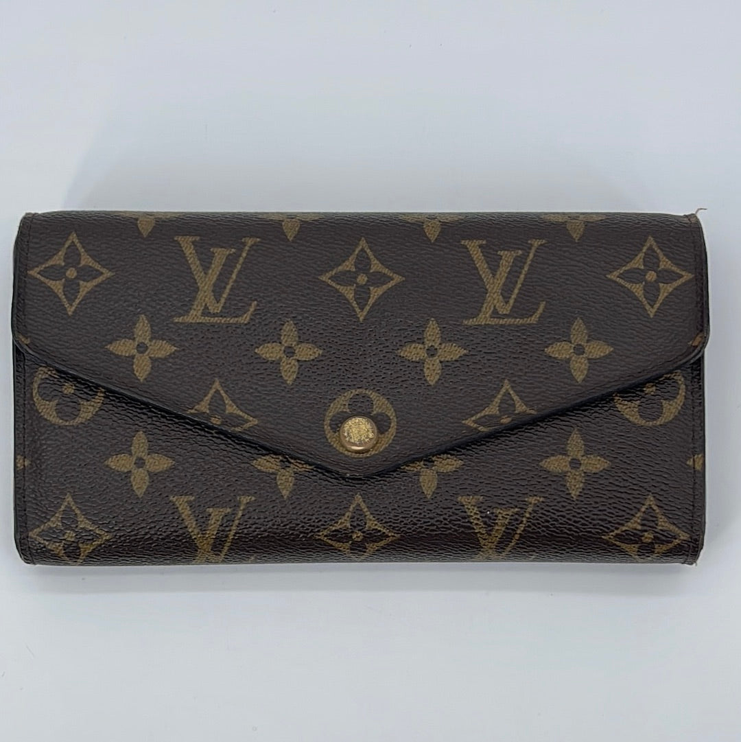 PRELOVED Louis Vuitton Monogram Portefeiulle Sarah Long Bifold Wallet CA0148 040323