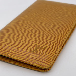 Louis Vuitton Bleu Celeste Epi Leather Checkbook Wallet - Yoogi's