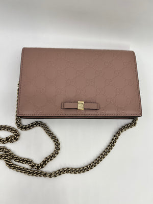Preloved Gucci Guccissima Leather Signature Wallet on Chain 431408.0416 021022