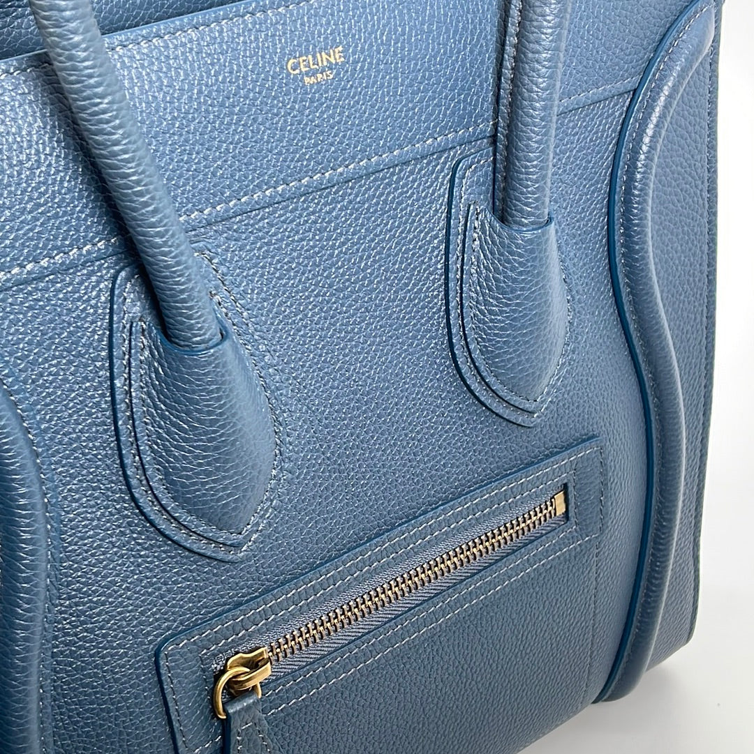 Celine // 2015 Blue Mini Belt Bag – VSP Consignment
