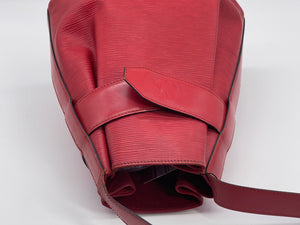 Vintage Louis Vuitton Epi Sac d' Epaule Red Epi Leather Shoulder Bag T87RKDM 102422