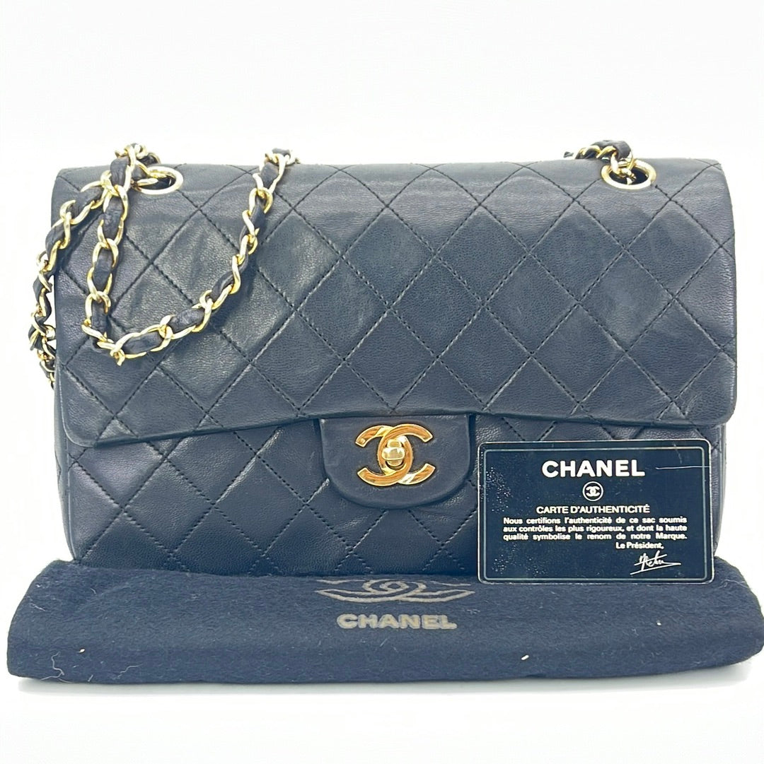 Chanel Classic Flap Crossbody Bag Blue