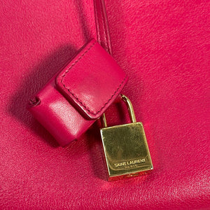 Preloved Saint Laurent Sac de Jour Hot Pink Leather Crossbody Bag 324823000926 011123.  ** DEAL *