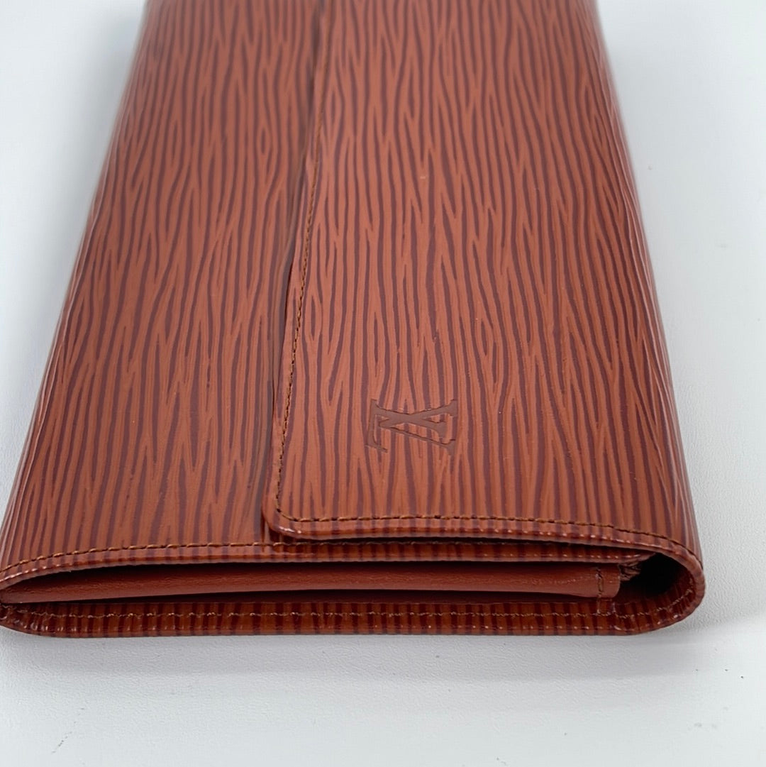 Louis Vuitton Wallet Purse Monogram Brown Woman Authentic Used Y042
