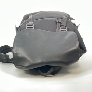Preloved Bottega Veneta Canvas and Intrecciato Black Backpack B07738579C 011023  DEAL ***