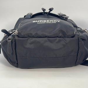 Vintage Burberry Black Canvas Rucksack Backpack ROEVEIN33SIB 020823