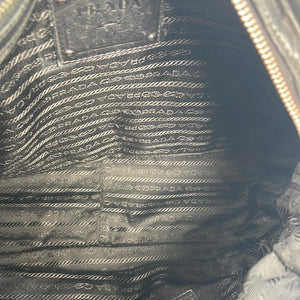 Preloved Prada Black 2 Way Bag Tessuto AND Nappa Leather 113 10