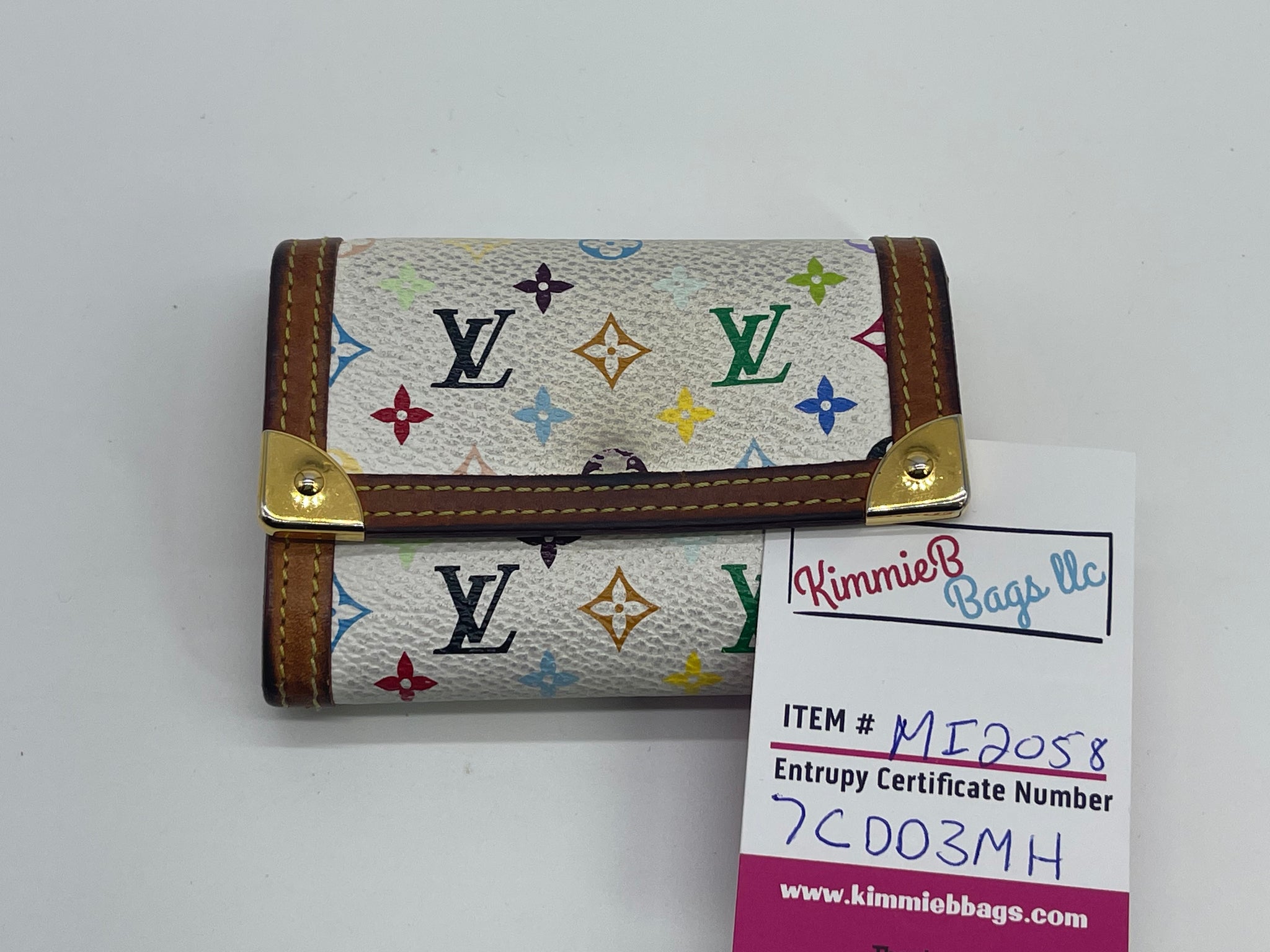 Louis Vuitton White Multicolor Monogram Trifold Wallet – Amarcord Vintage  Fashion