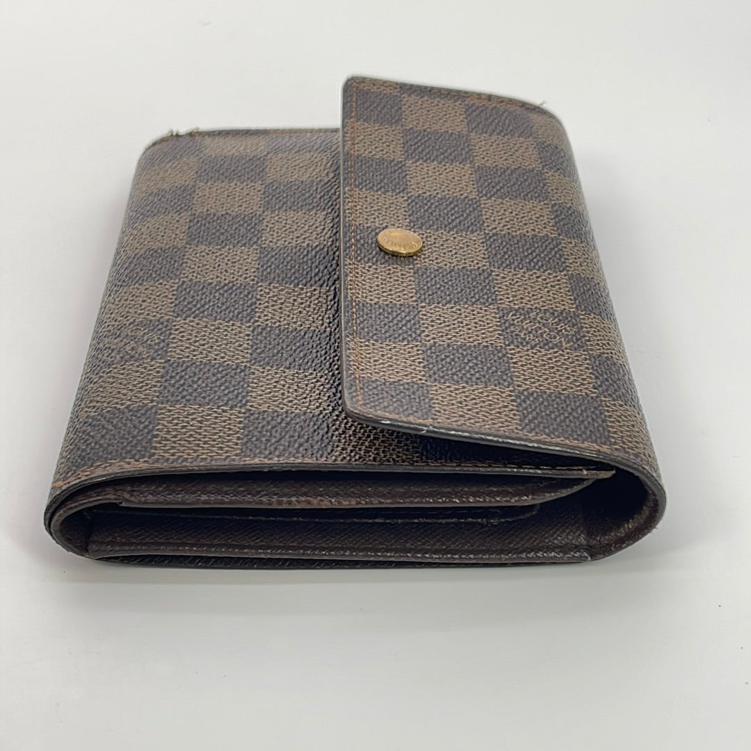 Buy [Pre-Owned] LOUIS VUITTON Portefeuille Croisette Compact Tri-Fold Wallet  Damier Leather Li Dvin Ebene Brown N60216 from Japan - Buy authentic Plus  exclusive items from Japan