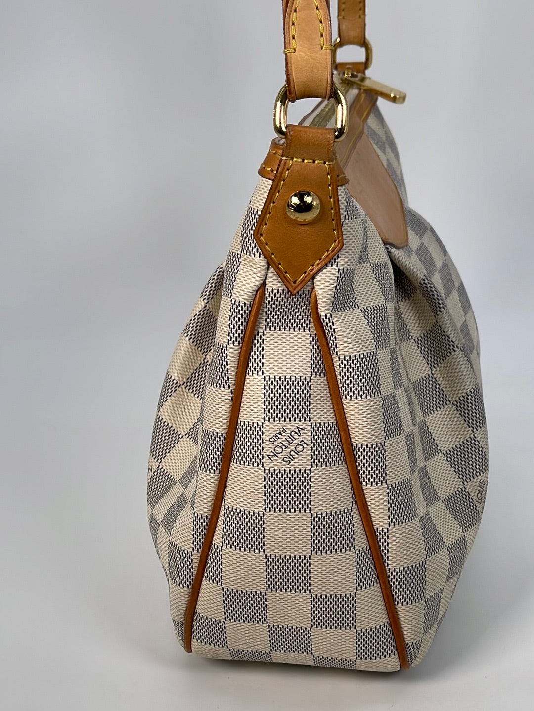 Authenticated Used Louis Vuitton Shoulder Bag Damier Azur Siracusa PM  Ladies N41113 