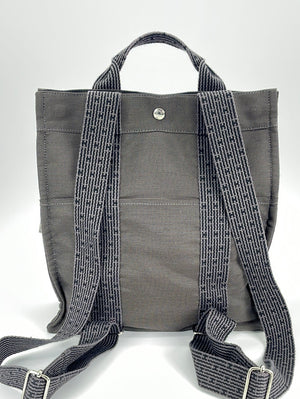Hermès Hermes Gray Herline Canvas Backpack PM Grey Cloth Cloth ref.536296 -  Joli Closet