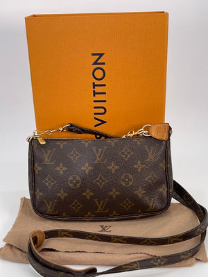 Louis Vuitton Monogram Pochette in Brown