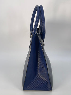 Preloved Bottega Veneta Blue Canvas Tote Bag 1070030702BCI 012423