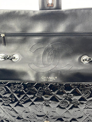 CHANEL Lucky Symbols Embossed Patent Jumbo Flap Bag Y4V9H7J   041023 - $800 OFF EARTH DAY