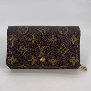 Louis Vuitton Porte Monnaie Billets Tresor Wallet Brown Monogram Coate -  Shop Linda's Stuff