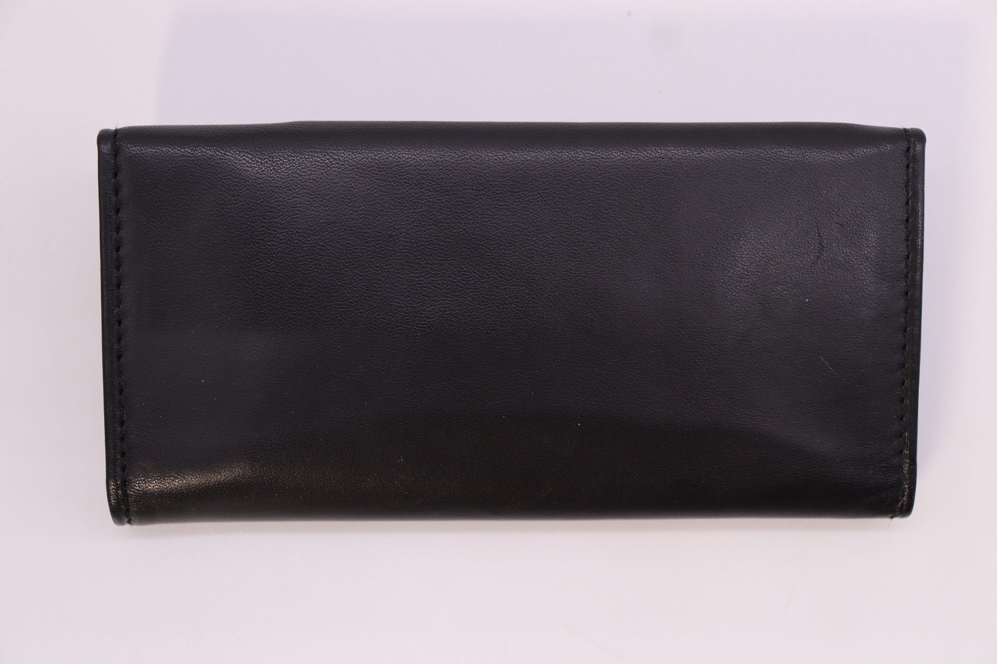 Preloved Prada Black Leather 6 Ring Key Case 38KTH3G 110322