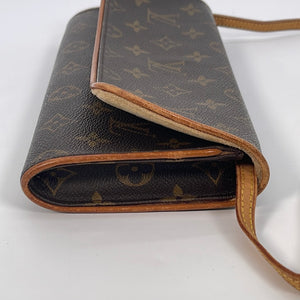PRELOVED Louis Vuitton Discontinued Pochette Twin GM Monogram Crossbody Bag  CA0040 022223