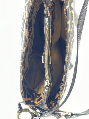 Fendi Leopard Canvas Chef Tote Shoulder Bag 8BR652GT61192516 031023