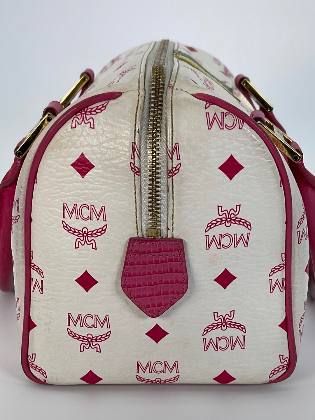 MCM Visetos Mini Boston Bag – Sequels Resale Boutique