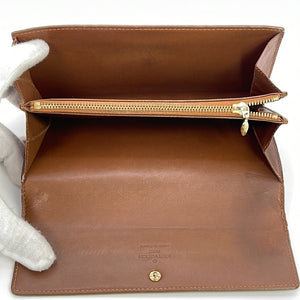 Preloved Louis Vuitton Bronze Vernis Porte Monnaie Zip Wallet TH0042 121522