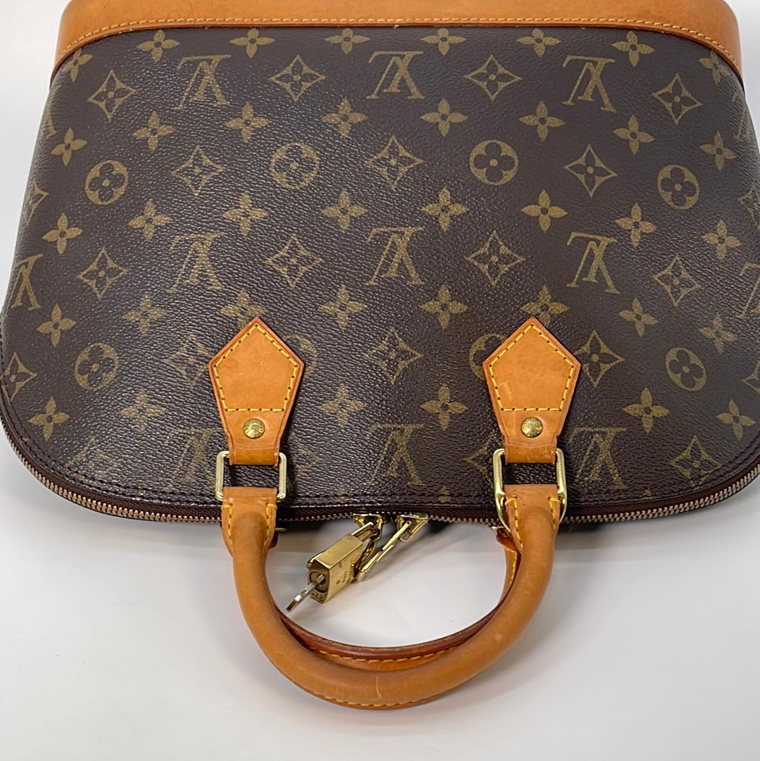Preloved Authentic Louis Vuitton Monogram Alma Hand Bag Purse TH1927