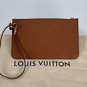 Preloved Louis Vuitton Tan Giant Monogram Empriente Neverfull GM Monogram Pouch 644H8CH 031123