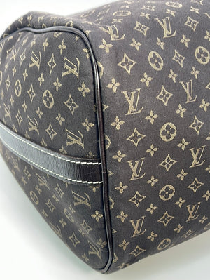PRELOVED Louis Vuitton Brown Min Lin Monogram Speedy 30 Bandolier Bag MB3170 030323
