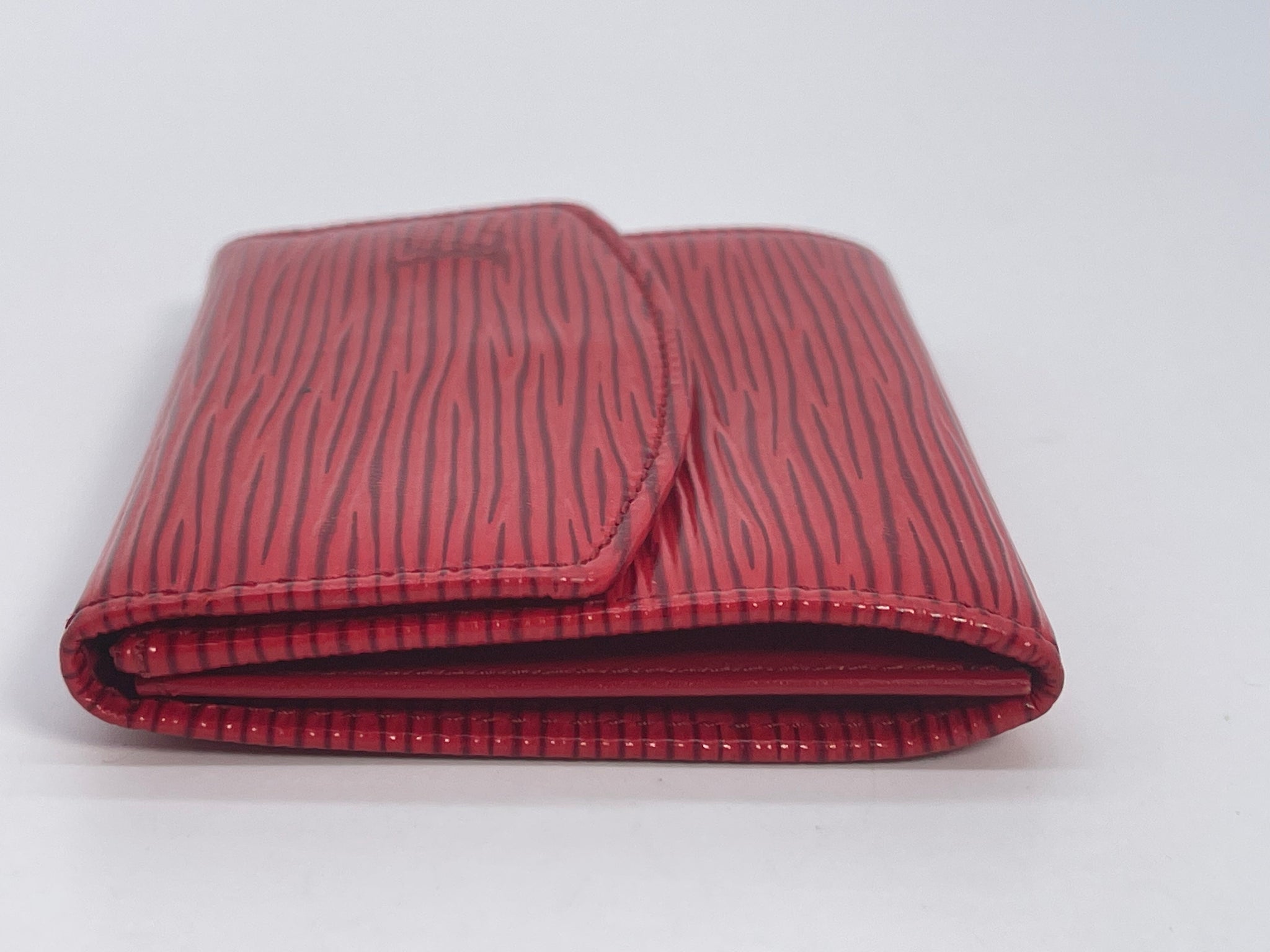 Authentic Louis Vuitton Vintage 1996 Red Epi Leather Card case / Mini -  Ruby Lane