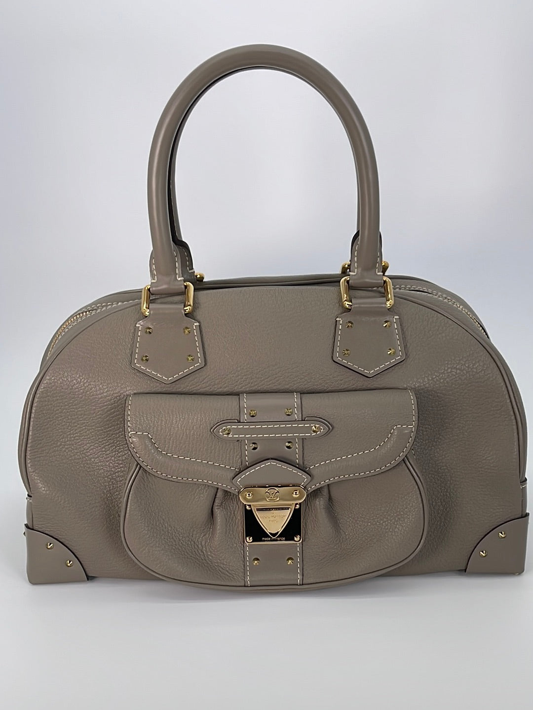 Preloved Louis Vuitton Biege Suhali Le Superbe Handbag TH4007