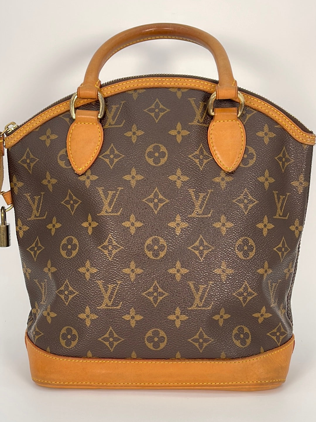 Louis Vuitton Lockit Brown Canvas Handbag (Pre-Owned)