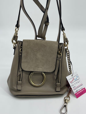 PRELOVED Chloe Faye Beige Leather and Suede Small Backpack 2177565 090 KimmieBBags LLC
