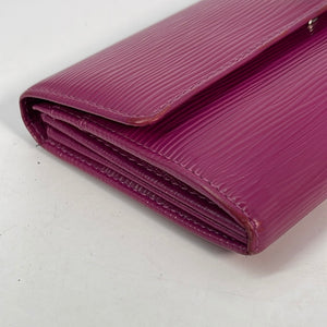PreLoved Louis Vuitton Purple Epi Leather Sarah Long Wallet CA0068 011 –  KimmieBBags LLC
