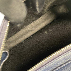 Preloved MCM Blue Leather Camo Stark Visetos Backpack H9715 020323 ** DEAL **